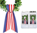 2pcs Patriotic Wreath Sash for Front Door, Sashes for Wreath Doorway Decoration, Stars and Stripes
