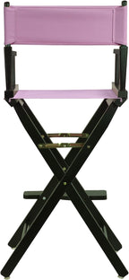 Casual Home 230-02/021-22 Director Chair 30" - Bar Height BlackFrame/Pink Canvas