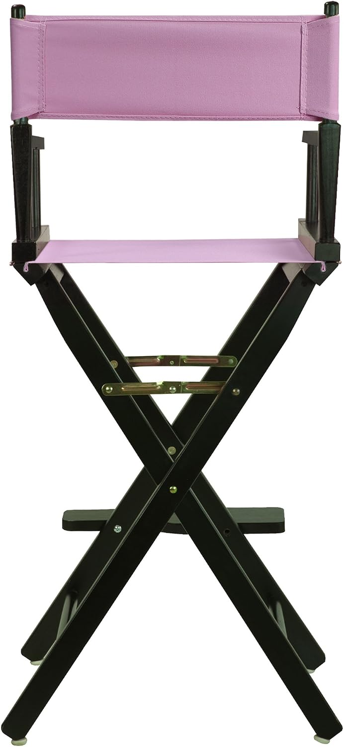 Casual Home 230-02/021-22 Director Chair 30" - Bar Height BlackFrame/Pink Canvas