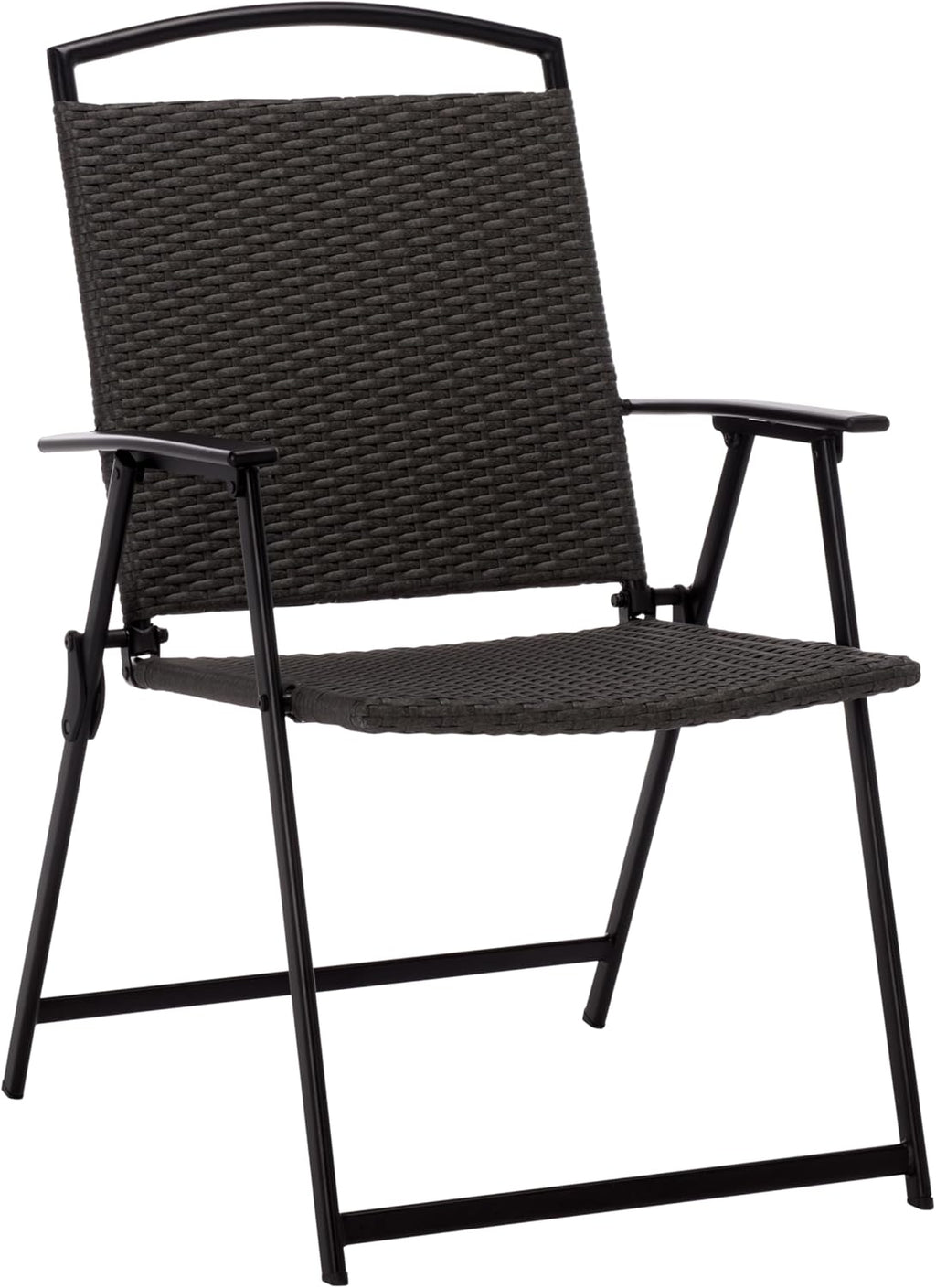 SAFAVIEH Outdoor Patio Furniture Collection – Dory Rattan Weave Folding Chair (PAT6902)