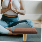 Abaodam Stool Small Wooden Bench Ergonomic Posture Correcting Prayer Chair Under 150cm Height Home and Studio Use