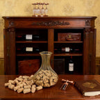 Wine Cork Holder – Elegant Wine Decor & Decorative Cork Holder, Wire Container for Corks with Wine Cork Holders Decorative Style, Holds 75 Corks Freestanding, Perfect for Home Bars, Restaurants