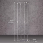 YALLOVE 2-Pack 31.5-Inch Clear Acrylic Flower Stands | Pedestal Centerpieces for Wedding and Party Decor