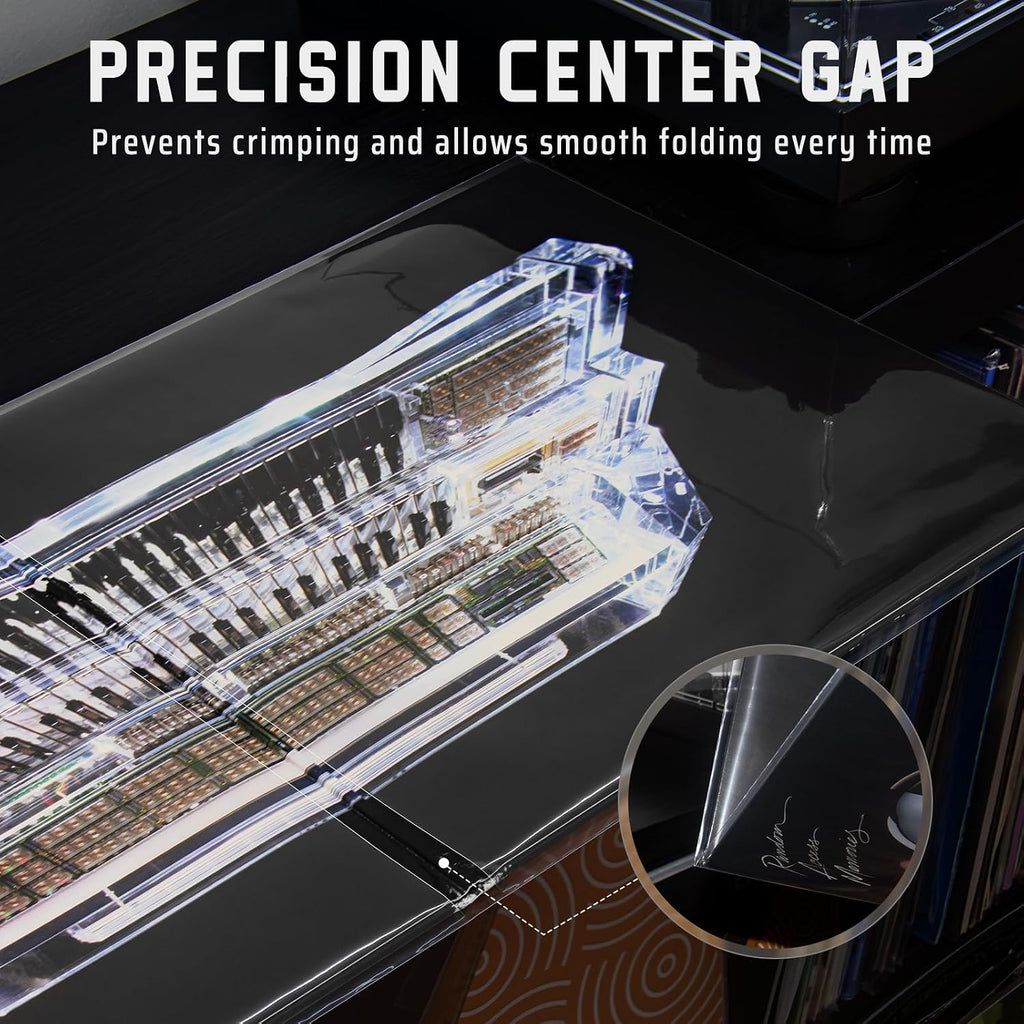 Gatefold Record Sleeves Albums Covers: 12 inch Vinyl Record Outer Sleeves 3 Mil Plastic Clear LP Protective Sleeves, 10pcs