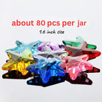 Starfish Decor - Gemstones and Crystals - About 80pcs - Vase Filler - Jewels for Crafts - Fish Tank Rocks - Sensory Bin Filler - Gems for Crafting - Fake Ice - Starfish for Crafts - Multicolored