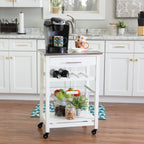 Linon Home Décor Kitchen Cart White