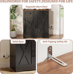 IDEALHOUSE 71" Pantry Cabinet with Charging Station, Tall Kitchen Pantry Storage Cabinet with Microwave Stand, Large Farmhouse Kitchen Hutch with Cabinet Doors & Drawer for Living Room, Dining Room
