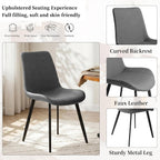 HIPIHOM Extendable Round Dining Table Set for 4 People, 43.3"-59" Extendable Kitchen Table with 4 Upholstered Chairs, Space Saving for Kitchen Dining Room (Vintage Brown Table+4 Grey Chairs)
