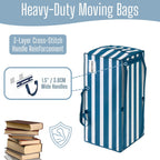 VENO 8 Pack Heavy Duty Moving Bags with Backpack Straps, Zippers & Handles, Extra Large Packing Bags for College Dorm Essentials, Moving Supplies Alternative to Cardboard Moving Boxes