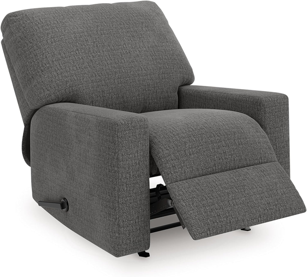 Signature Design by Ashley Seyler Lane Urban Rocking One Pull Recliner with Adjustable Backrest, Gray