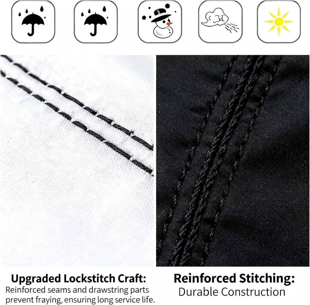 Heavy-Duty 210D Oxford Swing Cover-Waterproof UV-Resistant and Windproof Hammock with Drawstring(Single(115cmx190cm))