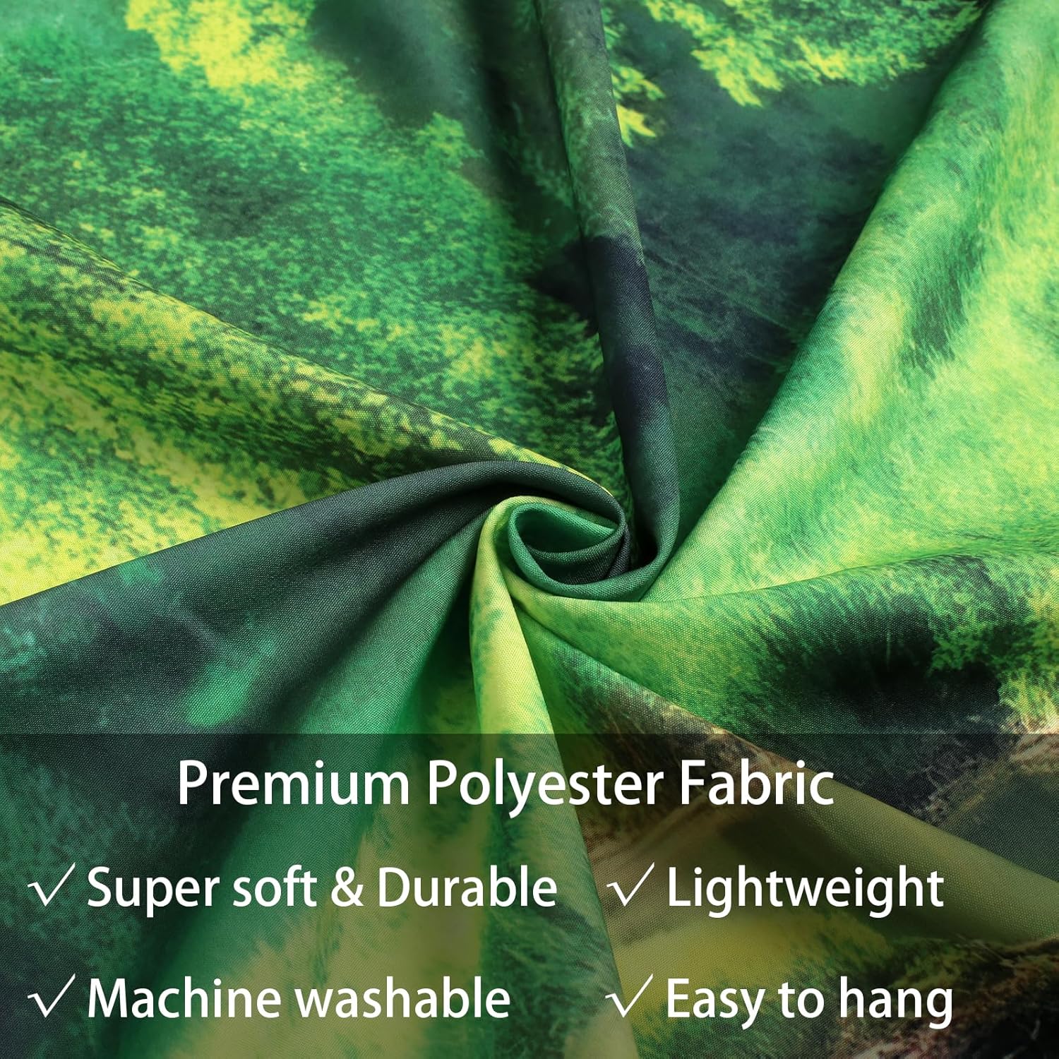 SparkLia Green Forest Tapestry - Nature Sunlight Streaming Through Trees Aesthetic Wall Art, Landscape Scenery Wall Hanging Tapestries for Bedroom, Living Room, Dorm, Home Decor - 59.1" x 80"
