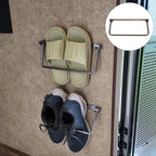 Hemobllo Foldable Aluminum Shoe Rack with Large Capacity Storage and Lightweight Design, Wall Mounted Shoe Organizer for Outdoor Activities and Indoor Use