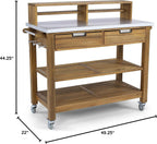 Homestyles Maho Golden Teak Potting Bench