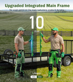 ELITEWILL 4-Position Weed Eater Racks for Trailer Green Commercial Trimmer Rack with Independent Locks for Open Trailer Work Weedeater Organization Storage Rack Holder