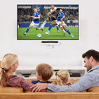 Floating Projector Wall Mount TV Shelf,Wooden Wall Mounted Under TV Floating Shelf for Projector, PS5, DVD Player,Game Console, Cable Box,1Tier（White）