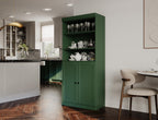 Palace Imports 100% Solid Wood 32"" Pantry Cabinet with Shaker Doors, 2-Drawers and Adjustable Shelves