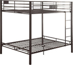 Sandy Black Double Queen Bunk Bed with Built in Ladder