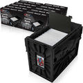 BCW Short Comic Book Bin | Holds 150 Comics | Stackable Plastic Storage | Acid-Free Organizer | Black, 10 Pack