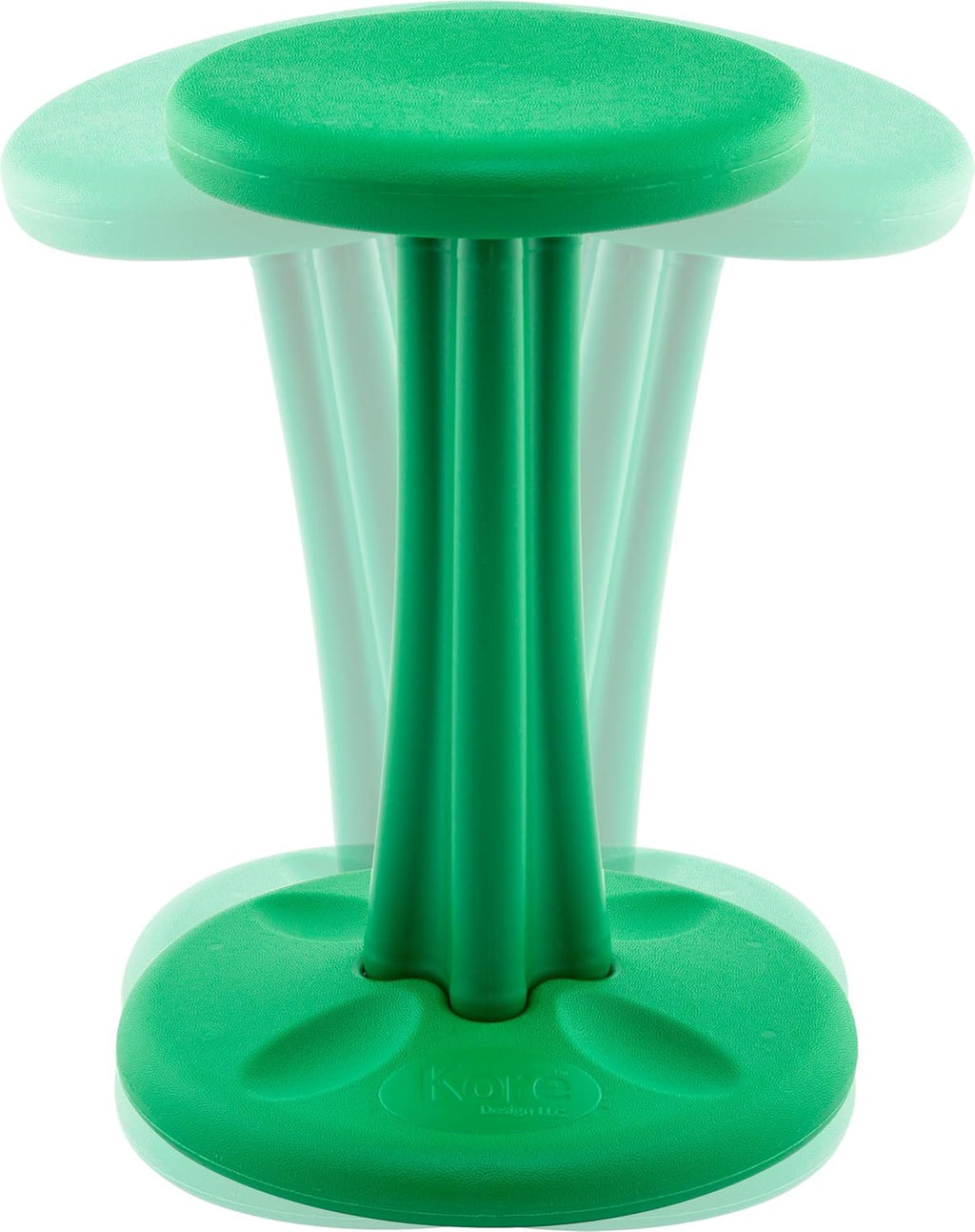 KORE DESIGN Wobble Stool Chair, Girls + Boys Kid Desk Stools, Ergonomic Small Office Chairs, Flexible Seating for Active Kids, ADD/ADHD, Classroom, School, Home, Pre-Teen (18.7in), Age 10-11 yr, Green