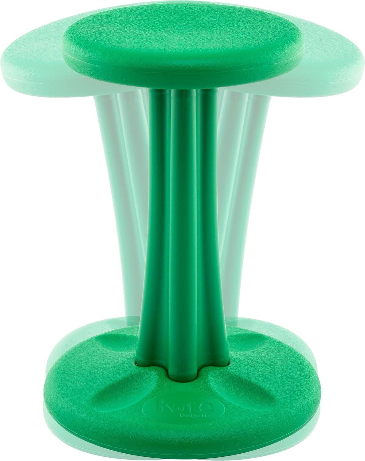 KORE DESIGN Wobble Stool Chair, Girls + Boys Kid Desk Stools, Ergonomic Small Office Chairs, Flexible Seating for Active Kids, ADD/ADHD, Classroom, School, Home, Pre-Teen (18.7in), Age 10-11 yr, Green