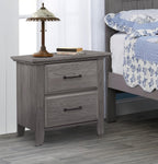 Soho Baby Chandler Premium 2-Drawer Nightstand, Graphite Gray