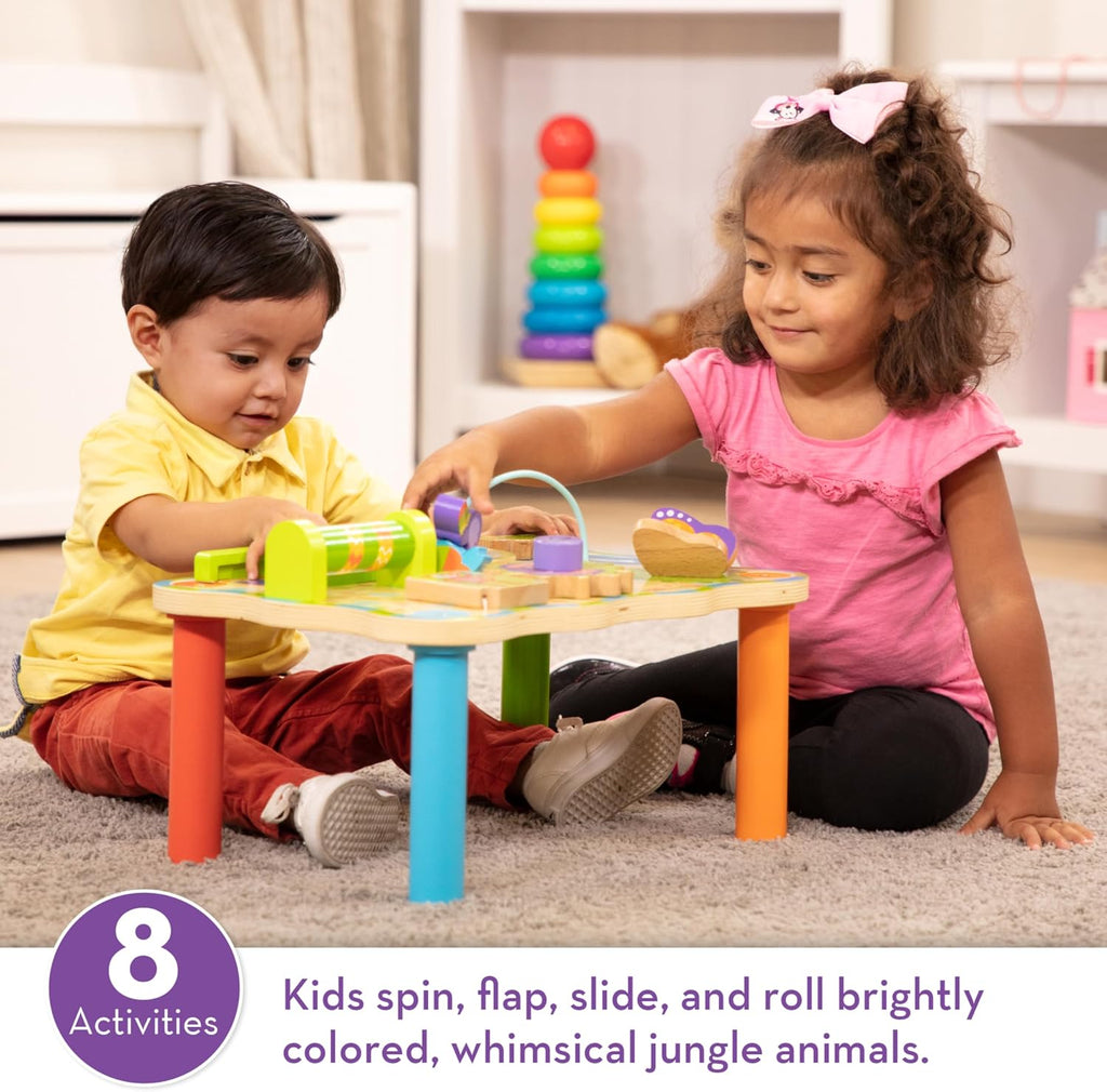 Melissa & Doug First Play Children’s Jungle Wooden Activity Table for Toddlers