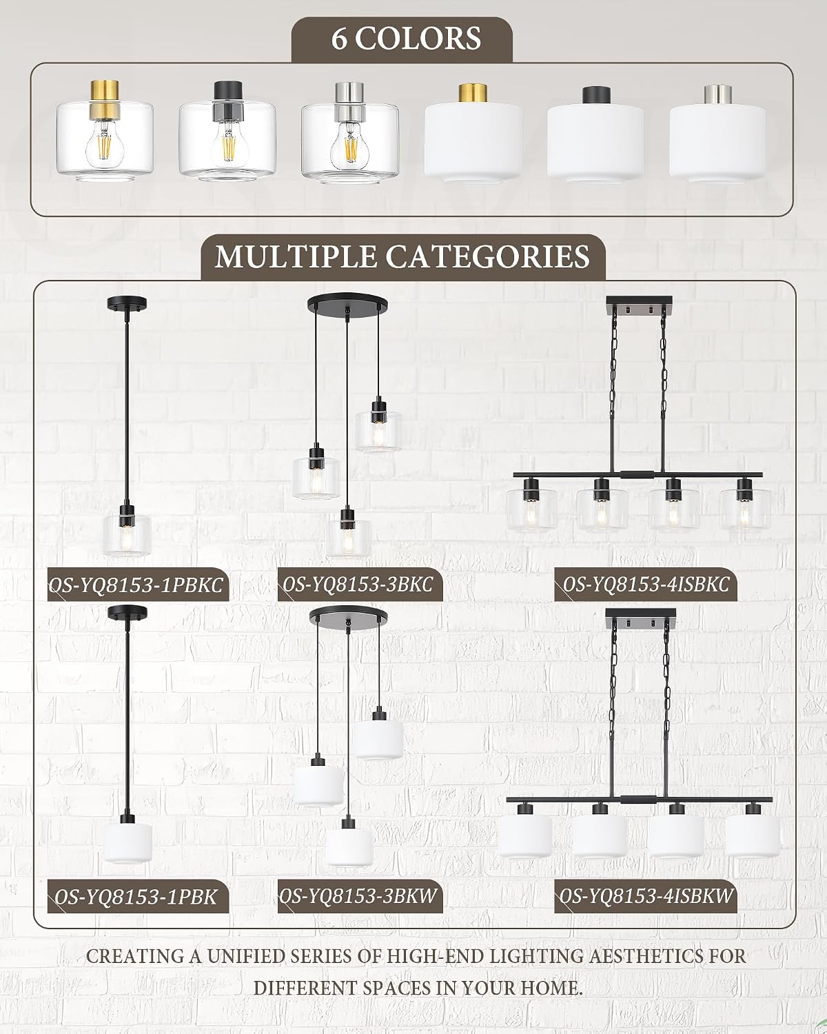 Black Pendant Lights Kitchen Island 2 Pack, Modern Milk Glass Hanging Light Fixtures with Rods, Mini Kitchen Pendant Lighting Over Island for Sink Bathroom, OS-YQ8153-2PBK