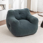 Bean Bag Chair, Bean Bag Sofa Chair with Armrests Stuffed High-Density Foam, Lazy Sofa Comfy Chairs for Living Room,Bedroom (Light Green)