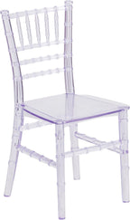 BizChair Child’s Transparent Crystal Resin Party and Event Chiavari Chair for Commercial & Residential Use