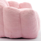 YISHENG Bean Bag Chairs, Large Bean Bag Couch for Adults,Stuffed Single Sofa Chair Comfy Giant Bean Bag Chair with Spacious Design for Playing or Bedroom,Reading Pink