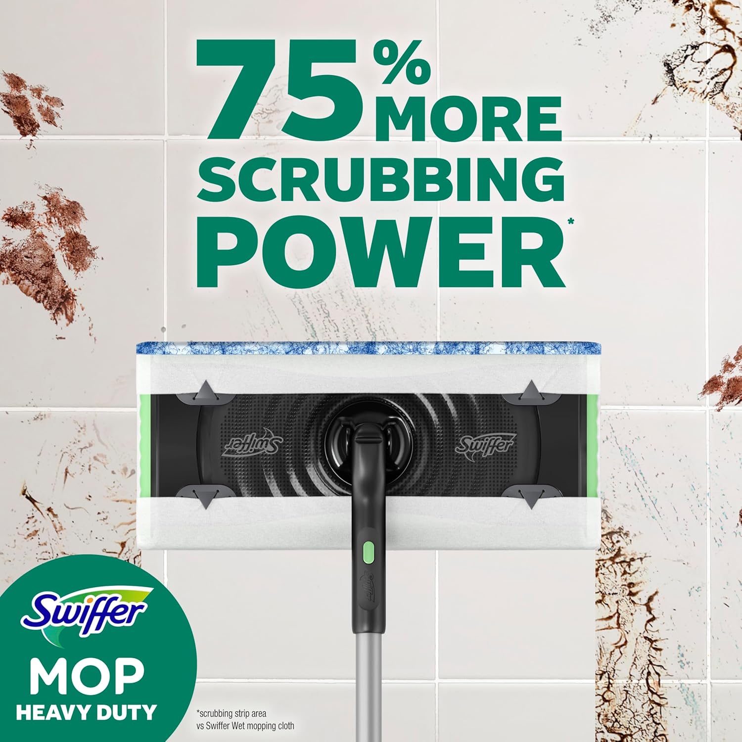 Swiffer Heavy Duty Mop Wet Multi-Surface Cloth Refills for Floor Mopping and Cleaning, Outdoor Window Fresh Scent, 20 count