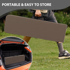 6ft Plastic Folding Bench with Carrying Handle & Lock, Portable Outdoor Bench in Garden Picnic Camping Dining Party Seat, Waterproof Bench for Soccer Activities, Ratten Patterned(2 Pack)