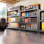 79"W Heavy Duty Storage Shelves, 8000LBS Adjustable Garage Shelving Unit, Rust Proof Large Metal Storage Rack, 24"D x 79"W x 74"H Industrial Shelving for Warehouse, Basement, Shop, Supermarket