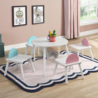 Panel Table with 4 Chairs