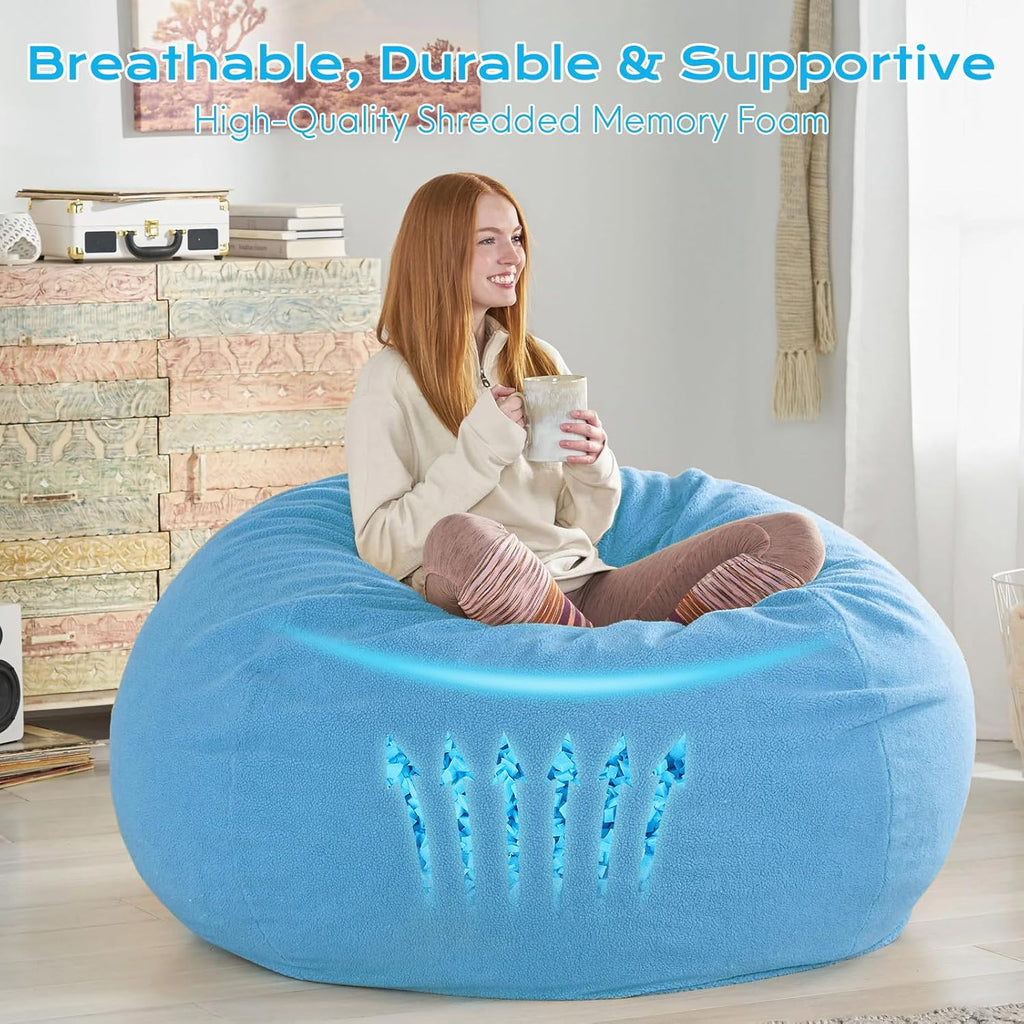Bean Bag Filler, 10lbs Shredded Memory Foam Filling, Bean Bag Chair Filling Stuffing, Bean Bag Refill Insert, Punching Bag Filler, Pillow Filler Stuffing for Stuffed Animals/Couch/Dog Bed/Coop