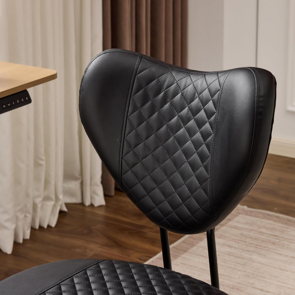 Cross Legged Ergonomic Office Chair, ADHD Meditation Chair with Lumbar Support and A Height-Adjustable Yoga Kneeling Seat Cushion, Velvet for Home Office, High Hntensity Office Work (Black)