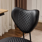 Cross Legged Ergonomic Office Chair, ADHD Meditation Chair with Lumbar Support and A Height-Adjustable Yoga Kneeling Seat Cushion, Velvet for Home Office, High Hntensity Office Work (Black)