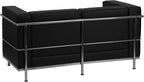 Flash Furniture HERCULES Regal Series Contemporary Black LeatherSoft Loveseat with Encasing Frame