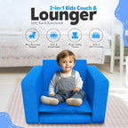 2-in-1 Flip-Out Toddler Couch – Kids Couch Fold Out Convertible, Toddler Chair Comfy Soft Foam, Kids Sofa/Kid Couch for Reading, Play & Nap, Toddler Sofa Chair for Bedroom & Playroom