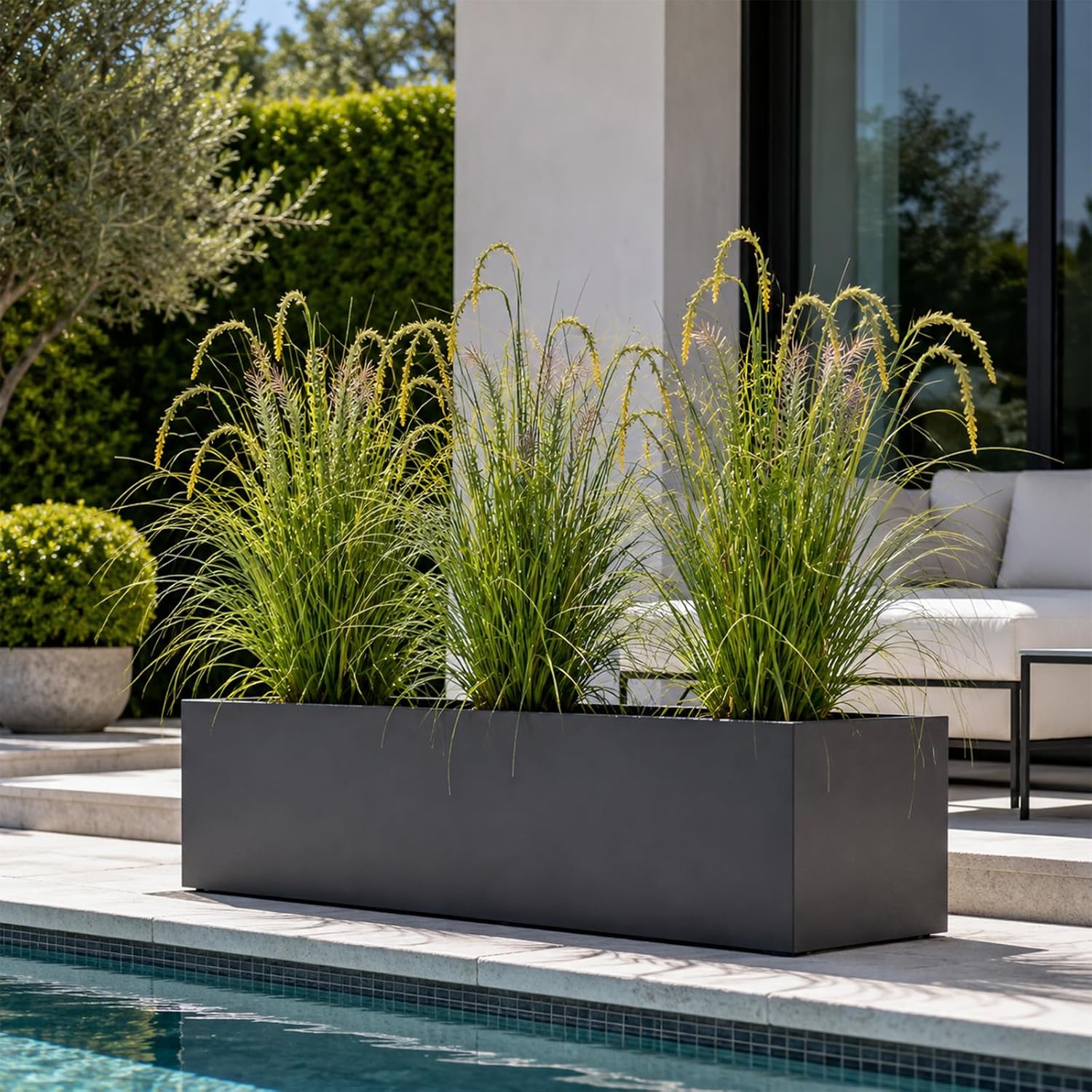 3FT Artificial Reed Grass Artificial Tall Grass Plants Outdoor Indoor ,Fake Plants & Flowers in Pot-Housewarming gifts For Living Room Office Bedroom Decor