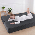 HOMBYS 8 Inch Memory Foam Futon Mattress Full Size, Split Foldable Futons Sofa Couch Bed Floor Mattress, Convertible Sofa Bed Mattress Fits Most Daybed and Futon Frames, 75" x 54"(Frame Not Included)