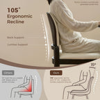 LIKIMIO Dining Chairs Set of 2, Leather Dining Chairs with Solid Wood Frame, Modern Dining Room Chairs with 350lbs Capacity and 19.6" Wide Seat, Upholstered Kitchen Chairs for Adults, Beige
