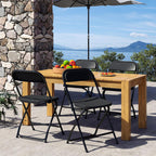 DUMOS Folding Chairs Sets of 20, 330lbs Capacity Plastic Stackable Home Office Chair, Portable Fold Up for Indoor Outdoor, Patio, Camping, Garden, Party, Black
