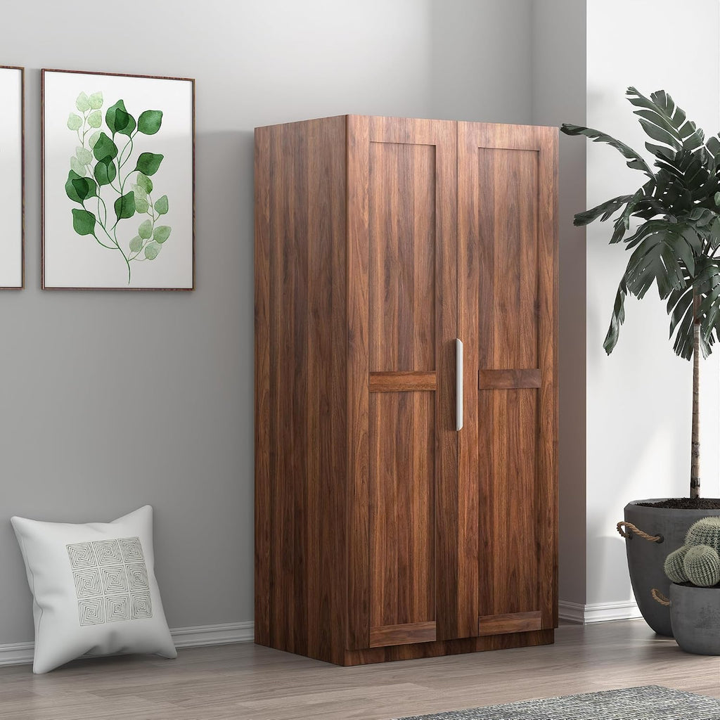 62.99" Kitchen Pantry Cabinet, Freestanding Buffet Sideboard with Doors and Adjustable Shelves, Modern Storage Cabinet for Kitchen, Living, and Dining Room, Walnut