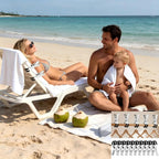 10 Pack Large Clothespins, 4.33*2.36 Inch Heavy Duty Metal Spring Clips, Windproof Strong Grip Beach Towel Clips, Multi-Purpose for Outdoor Clothesline, Beach Chairs, Tablecloths and Laundry