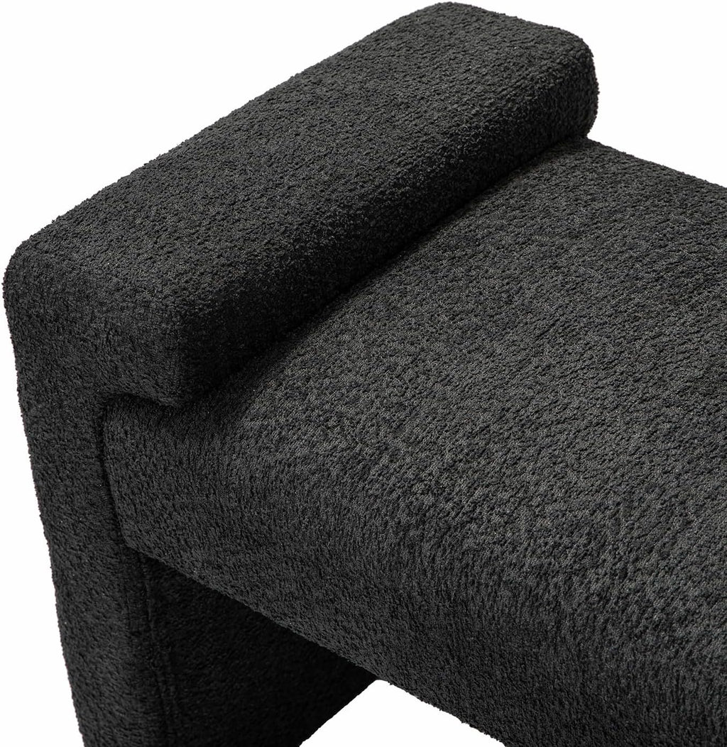 Severin Upholstered Bench-Black