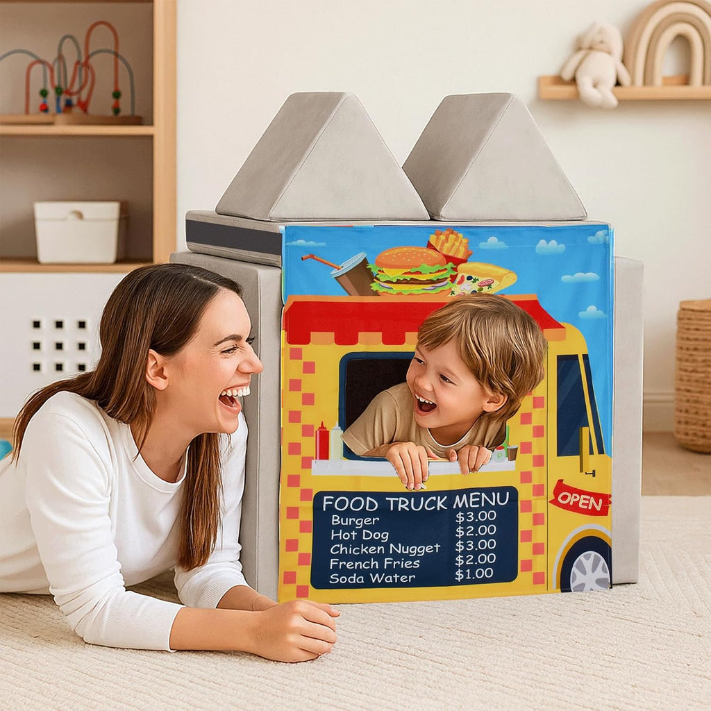 Play Panel for Kids Play Couch Childrens Car Wash Play Panel for Toddler Foam Sofa (Play Couch not Included)