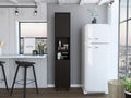 78 Inch Tall Black Pantry Cabinets, 3 Shelves, 2 Doors, Home Storage Organization for Kitchen, Living Room