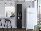 78 Inch Tall Black Pantry Cabinets, 3 Shelves, 2 Doors, Home Storage Organization for Kitchen, Living Room